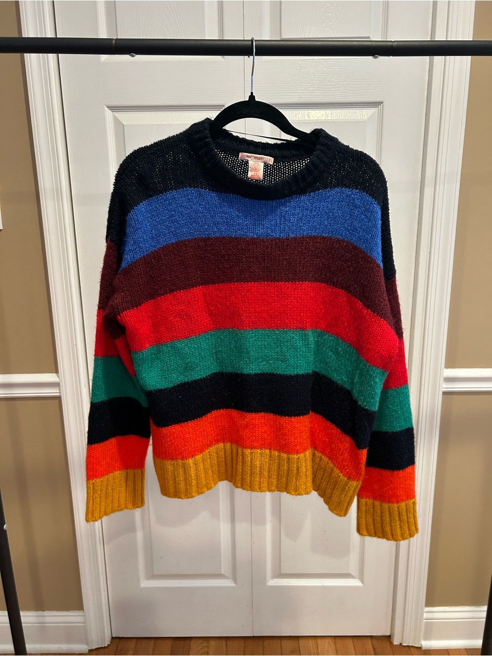 Urban Outfitters Striped Multicolor Crewneck Sweater